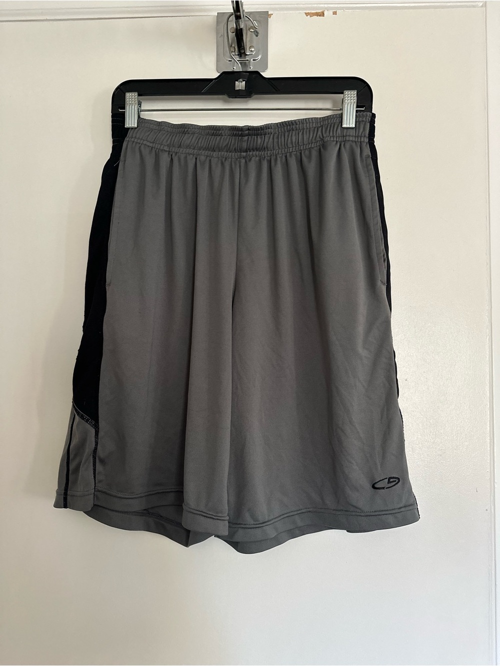 Champion Sz:M lightweight Gray Black athletic Streetwear Basketball Shorts